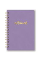 Studio Oh! Hardcover Leatheresque Spiral Notebook Available 6 10 Colors, Purple Haze