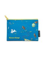 Out of Print Curious George Pouch Turquoise