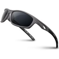 RIVBOS Polarized Sports Sunglasses Driving Sun Glasses shades for Men Women Tr 90 Unbreakable Frame for Cycling Baseball Running Rb833 833-grey polarized lens