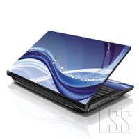 LSS 15 15.6 inch Laptop Notebook Skin Sticker Cover Art Decal Fits 13.3" 14" 15.6" 16" HP Dell Lenovo Apple Asus Acer Compaq (Free 2 Wrist Pad Included) Wave Abstract