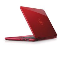 DELL Inspiron 11 11.6" HD LED Anti-Glare Touchscreen 2 in 1 Laptop Computer, AMD A6-9220e up to 2.4GHz, 4GB DDR4, 32GB eMMC + 128GB SD, HDMI, WiFi, Bluetooth, USB 3.1, McAfee LiveSafe, Red, Windows 10