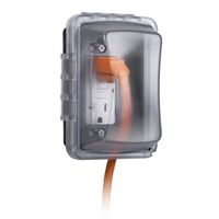 Taymac MM410C Single-Gang Horizontal/Vertical Mount Weatherproof In-Use Cover, 16 in 1, 2-3/4 In. Deep, Clear Finish