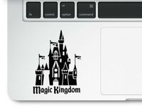 Magic Kingdom Castle Clear Vinyl Printed Decal Sticker for Laptop Macbook Trackpad Mickey Mouse Princess
