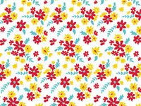 Farm Flowers Design Gift Grade 20" x 30" Tissue Paper Sheets Size 20" x 30" Choose Package Amount (120)