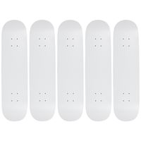 Moose 8.5" Blank Skateboard Deck Dipped White 7-Ply Canadian Maple