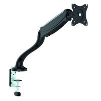 Impact Mounts Monitor Desk Mount - Height Adjustable Gas Spring Assisted Full-Motion Easy Access, Holds 15" to 27" Screens, VESA 75 and 100, max Load 13.2 lbs (Single Monitor)