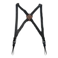 TOURBON Adjustable Binocular Harness Strap Hunting Telescope Camera Rangefinder Belt - Elastic with Leather