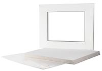 Golden State Art, Pack of 25-16x20 Black-Core White Mats for 11x14 Pictures - Includes Backing Boards + Clear Bags - Acid-Free, Bevel Cut - Great for Weddings, Engagements, Graduations