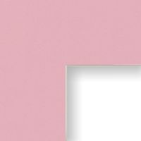 Craig Frames B151 14x20-Inch Mat, Single Opening for 11x17-Inch Image, Soft Pink with Cream Core