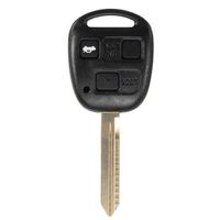 HITSAN 3 Button Remote Key Case Fob Toy47 for Toyota Corolla Camry Yaris Hiace Avensis One Piece