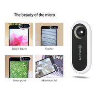 Mobile Phone Microscope, KKmoon TIPSCOPE Microscope 20X-400X Universal Portable Mobile Phone Microscope Magnifier Magnification Lens for Android for iOS