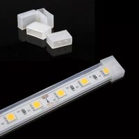 VIPMOON 50pcs /lot 10mm Silicone SMD 5050 Waterproof LED Tube Strip Light End Cap Cover