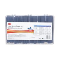 3M(TM) Heat Shrink Tubing Assorted Black Kit FP-301-Black, (Pack of 102)