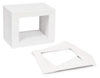 Golden State Art Acid Free, Pack of 50 11x14 White Picture Mats Mattes with White Core Bevel Cut for 8x10 Photo