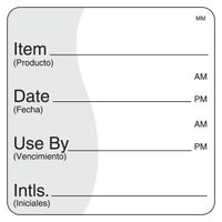 DayMark Removable Item/Date/Use-by Shelf-Life Label, 2" x 2" (Roll of 500)