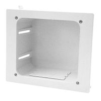 Construct Pro In-wall Recessed Entertainment Box, White