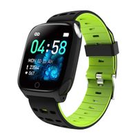 ECG + PPG Smart Watch, F16 Blood Pressure Heart Rate Sleep Monitor Pedometer Bracelet Inteligente Reminder Stopwatch Smartwatch,Green