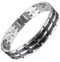 Bio Magnetic Bracelet for Men All Sizes Magnetic Therapy Bracelet Healing Health Bracelet Arthritis Joint Wrist Magnetic Wristband +Gift Box-ARM (9.5 in)
