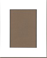 Pack of 10 8x10 White with Black Core Picture Mats Cut for 5x7 Pictures,