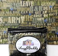 'NUGGLEBUDDY Microwavable Moist Heat & Aromatherapy Organic Rice Pack."Army" Fabric. SPEARMINT EUCALYPTUS