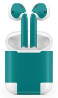 Vinyl Decal Sticker Protective Skin Compatible with Apple Airpods Gloss Teal