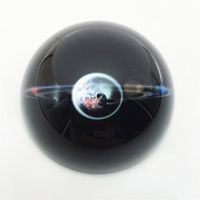 Waltz&F Crystal Planet Dome Paperweight Galss Globe Hemisphere Home Office Table Decoration