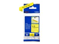 1 X P-Touch Tape Black/Yellow 18mm