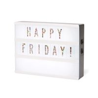 C.R. Gibson Customizable Light Box Office Sign, 7.5'' W x 5.5'' H x 1.25'' D