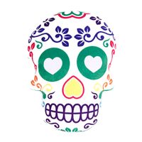 Skeleton Stuffed Toy Skull Shape Doll Throw Pillows Zombie Sofa Couch Bed Car Cushion Cotton Plush Toys Halloween Home Decorations Best Gift