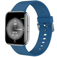 MBHB Smart Watch, Boys Girls Running Swimming Tracker, Dynamic Heart Rate Sleep Monitor Wristband for Men Women, Blue