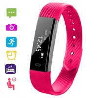 Idomeo Unisex Waterproof Digital Display Buckle Closure Smart Bracelet Health Wristband Smart Watches