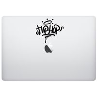 Laptop MAC - Hip hop Hip-hop Dance Dancing Music Boombox Stereo Speakers Radio - Black Skins Stickers
