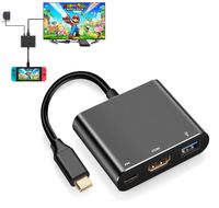 HDMI Adapter for Nintendo Switch, USB-C Charging Cable Switch Hdmi Adapter Support Samsung S8/S8+/MacBook Pro and Type C Hub Adapter for Nintendo Switch (Renewed)