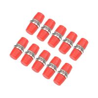 uxcell FC to FC Fiber Coupler Flange Type Fiber Optical Adapter Connector Singlemode/Multimode Simplex 10Pcs D Type
