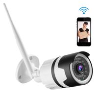 CTVISON Outdoor Wireless Security Camera 1080P HD Home Surveillance CCTV WiFi Bullet IP Camera with Cloud Service/ IP66 Waterproof/Two Way Audio/IR Night Vision/Motion Detection for Android/iOS/PC