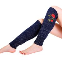 Calf Leg Warmers,Hemlock Womens Girl's Warm Leg Socks Leggings Warmers Rose Stockings Boot Cuffs (Navy)