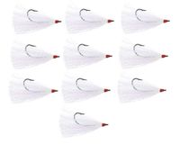Last Cast Tackle Bucktail Teaser with 5/0 Hook (White)