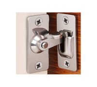 90 Degree Right Angle Door Lock Buckle Lock Bolt Lock cam Lock for Door and Window Sliding Lock bar Bolt barn Sliding Door Lock Sliding Latch