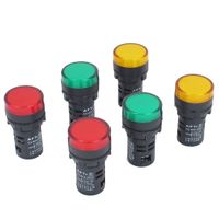 Uxcell AC 12V 20MA LED Power Indicator Pilot Light Lamp 6Pcs Orange Green Red