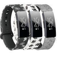 Molitececool Soft TPU Wristband Compatible for Fitbit Inspire HR/Fitbit Inspire Bands Adjustable Strap Replacements Accessory for Fitbit Inspire HR Small Large Size for Men Women