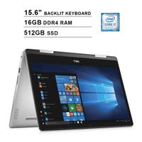 2019 Dell Inspiron 15 7573 2-in-1 15.6 Inch Touchscreen FHD Laptop (Inter 4-Core i7-8550U up to 4.0GHz, 16GB DDR4 RAM, 512GB SSD, Intel UHD Graphics 620, Backlit KB, Win 10) (Renewed)
