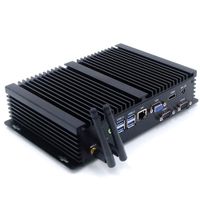 Fanless Industrial Mini PC Desktop Computer, 4K HTPC, Window 10 NUC with Intel i7 4500U CPU Dual-Core, 16GB RAM, 512GB SSD, 2 RS232 Com, 4xUSB 3.0, HDMI, VGA, Gigabit Ethernet, WiFi, Windows 10 Pro