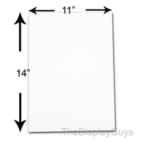 The Display Guys ~ Pack of 50, 11"x14" Picture Backing Boards (50pcs White Backing Board Only)