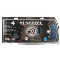 Massive Audio AK4 - 4 Gauge Car Audio Wire Kit 100% Pure Oxygen Free Copper with Fuse Holder