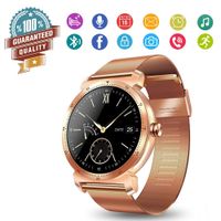Smart Watch Wearable HR Fitness Tracker with Voice Calls, Siri Function, All-Day Heart Rate Monitor, Waterproof IP54, Sport & Sleep Monitor,Rose