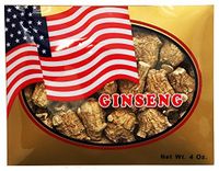 888Warehouse - Premium American Ginseng Pearl Medium Size, Ginseng Main Root, Hand Selected Grade A (4oz / .25lb (1 Box))