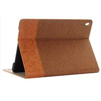 Jennyfly Mini 4 iPad Case for Kids,Easy Viewing Slim Fit Duralble PU Leather Book Style Stand Protection Case Hard Cover with Card Slot for 7.9 inch iPad Mini 4 - Light Brown