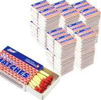 100 Packs Matches 32 Count Strike on Box Kitchen Camping Fire Wholesale Lot Bulk