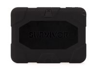 Griffin Survivor All-Terrain Samsung Galaxy Tab4 10.1 Case with Stand - Impact-Resistant and Rugged Design, Black/Smoke