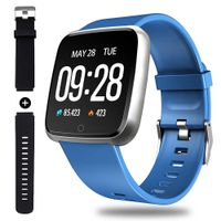 Flian Fitness Tracker Heart Rate Monitoring Activity Watch with Sleep Monitoring Smart Watch Stopwatch Pedometer Sport Watch for Men & Women Compatible with Android and iOS